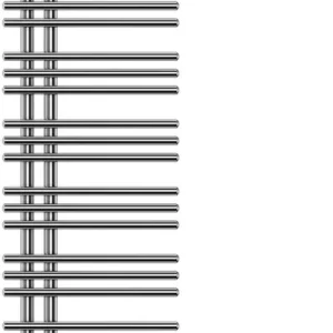 Radiateur de bain Zehnder Yucca Asym Chromé Résistance électrique à gauche Soldes